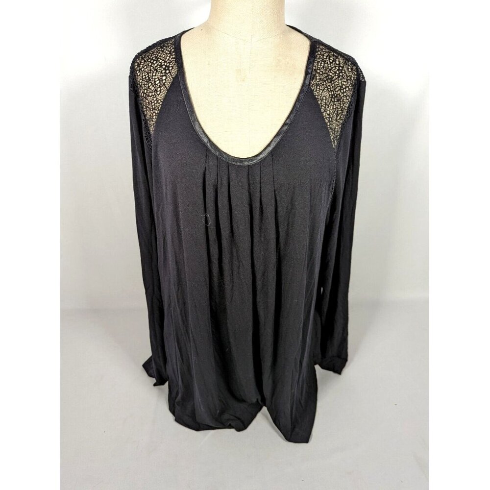 Midnight Womens Super Soft Top Black Embellished Whimseygoth Rockabilly L